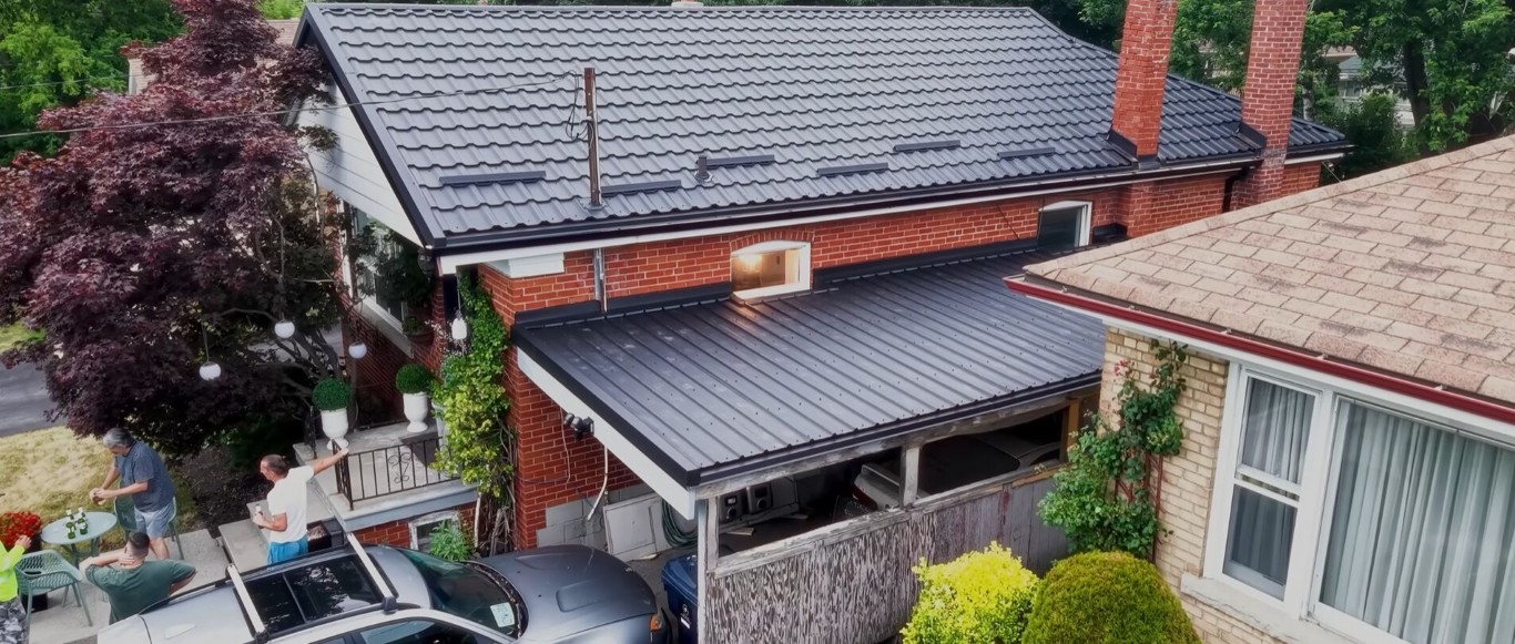 Commercial roofing services with metal roof installation in Lake Forest, CA